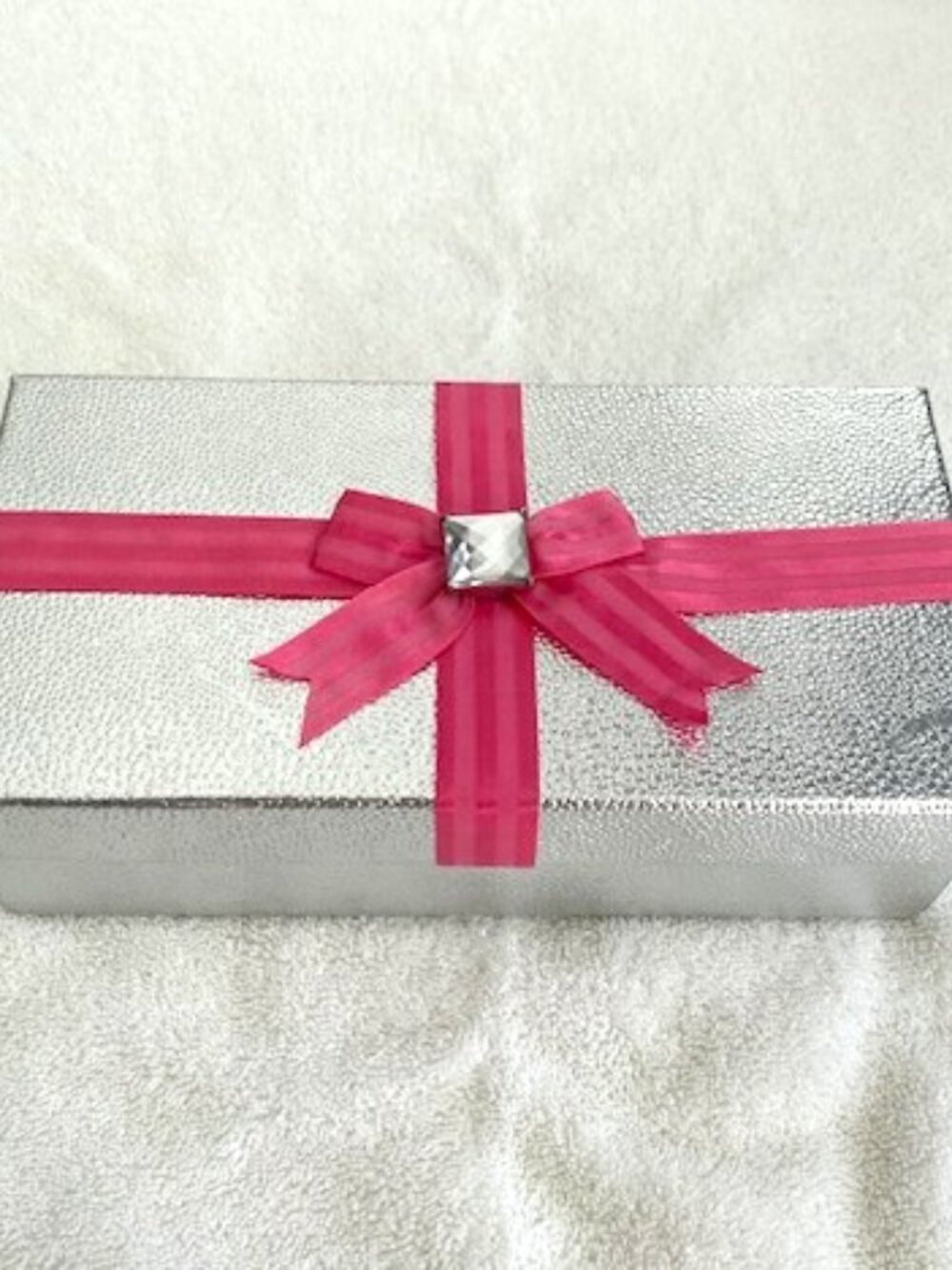 Victoria's Secret Clutch Silver Pink Sequin Bag Dust Cover - Picture 7 of 12